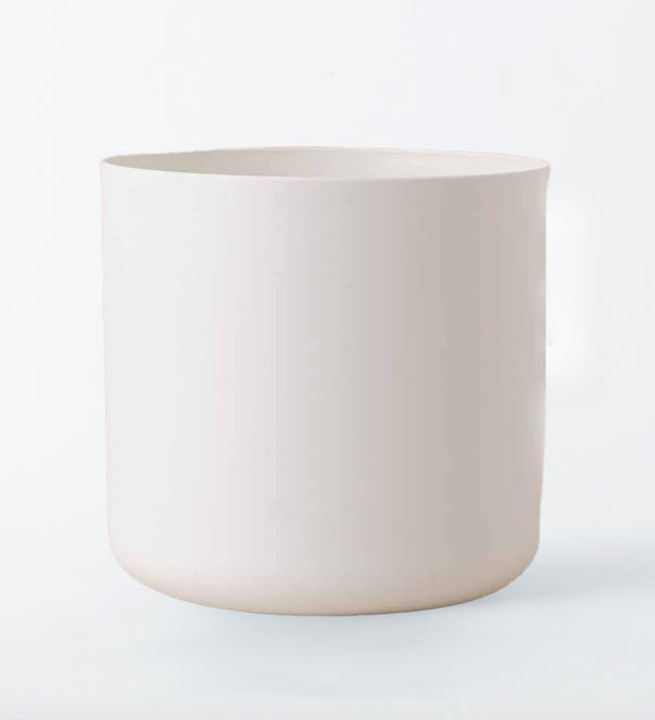 White Matt 25cm Pot