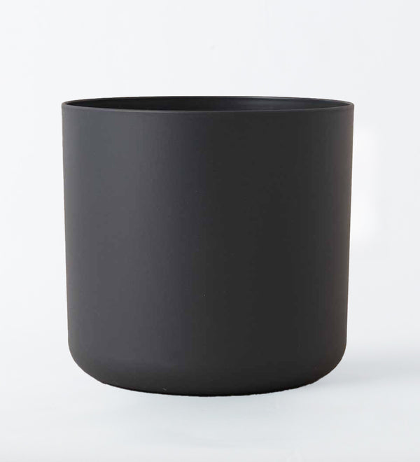 Black Matt 25cm Pot