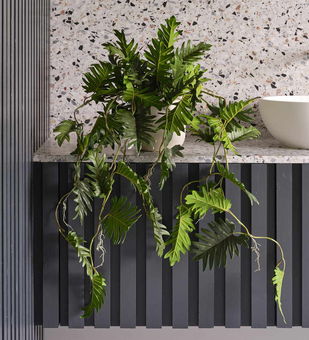 faux philodendron hanging Artificial Philodendron Hanging