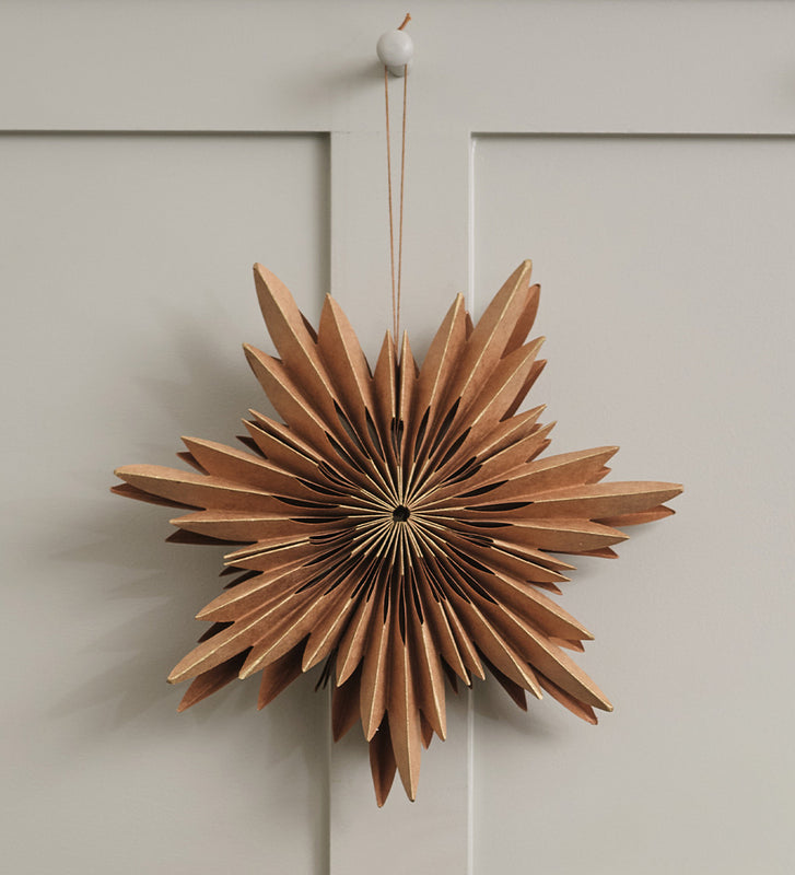 Natural paper snowflake