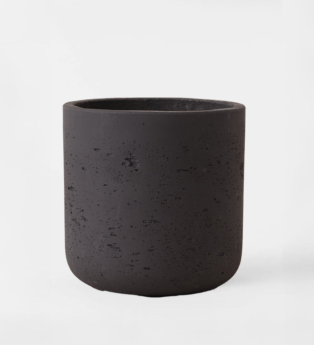 Dark Grey Concrete Pot