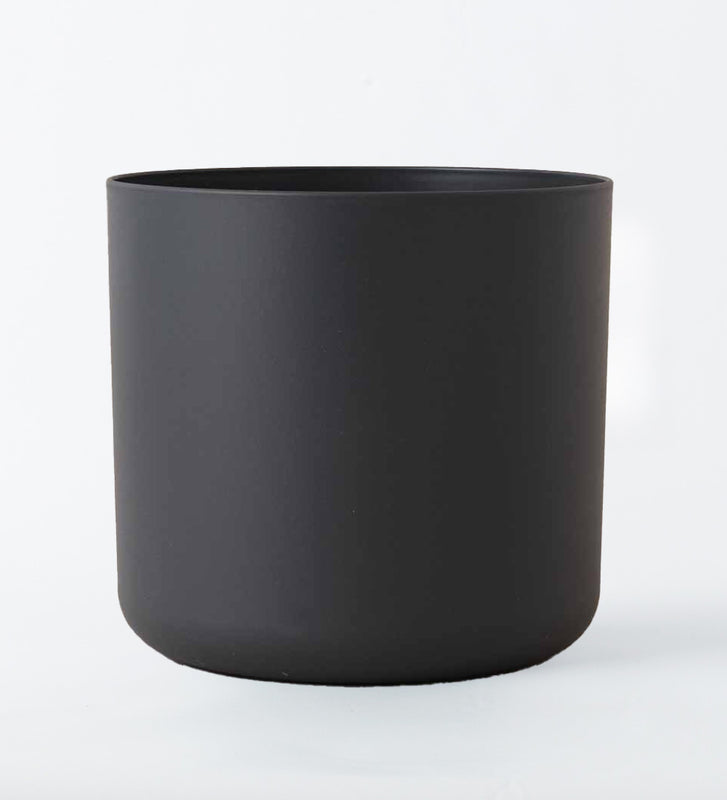 Black Matt 25cm Pot