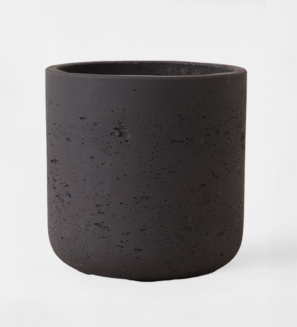 Dark Grey Concrete Pot