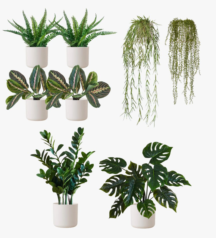 Artificial White Desktop Bundle