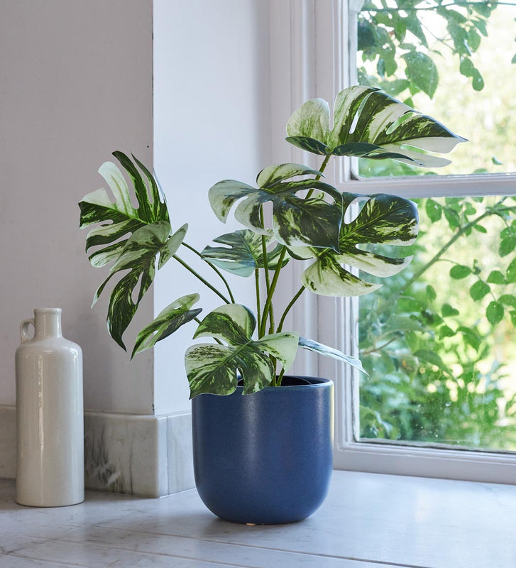 monstera plant artificial Artificial Variegated Monstera