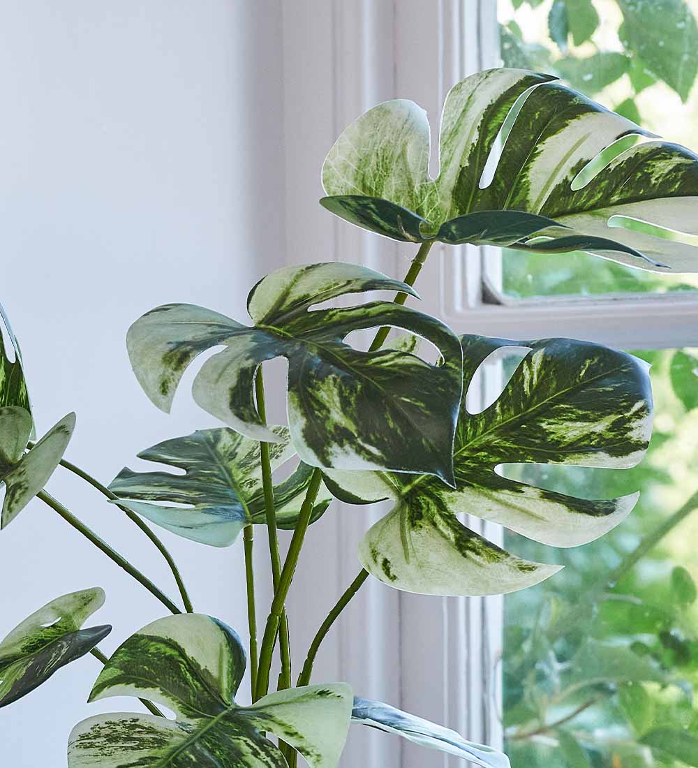 artificial monstera albo Artificial Variegated Monstera