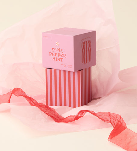 Pink Peppermint Candle