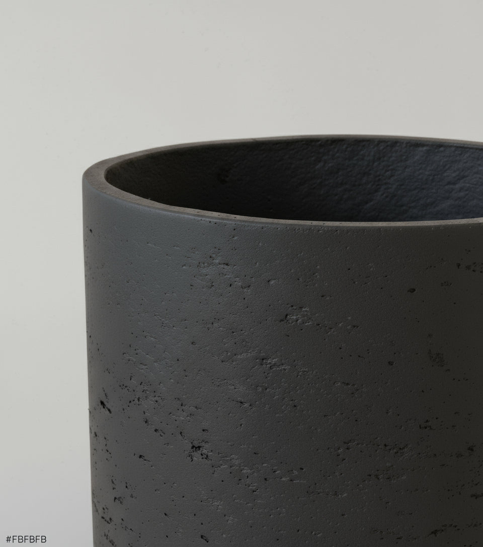 Dark Grey Concrete Pot