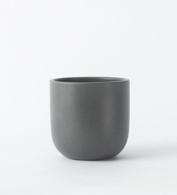 Graphite Earthenware 14cm Pot