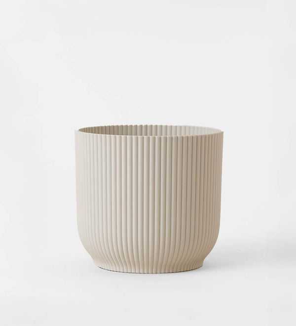 Linen White Vibes Pot (16cm)