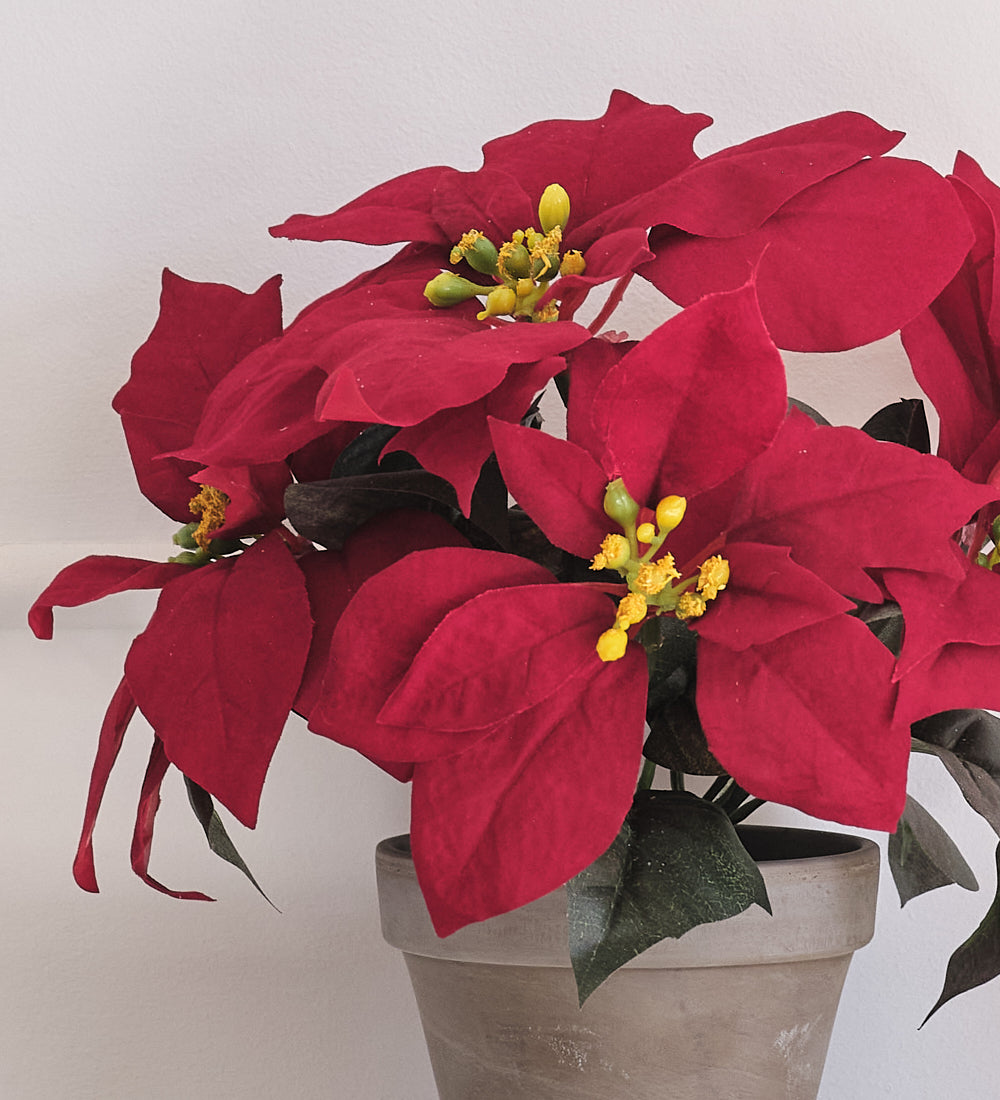 Artificial Red Poinsettia