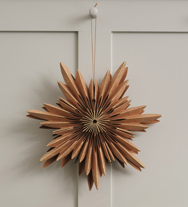 Natural paper snowflake